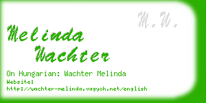 melinda wachter business card